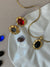 Necklace and earrings set with 4 different color stones by Park lane - Cecilia Vintage