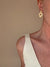 Vintage Avon White enamel clip earrings - Cecilia Vintage