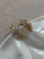 Vintage clip on earrings with rhinestones - Cecilia Vintage