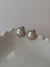 Vintage minimalistic pearl clip earrings - Cecilia Vintage